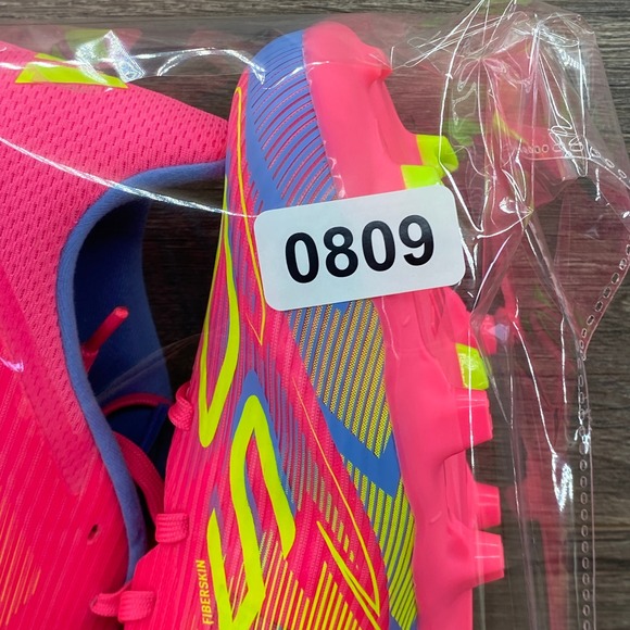 Adidas F50 League FG Mens Soccer Cleats Pink Blue Yellow Size 10 IE1291 - Picture 8 of 9